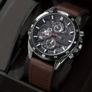 Geneva Style Quartz Watch with Calendar