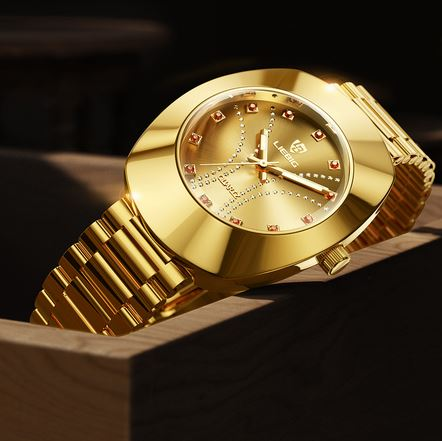 LIEBIG Luxury Rhinestone Couple Watch Set