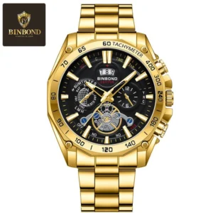 ساعت مچی مردانه BINBOND با توربیلون تزئینی