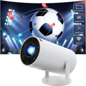 ویدئو پروژکتور قابل‌حمل AMX100 با پشتیبانی از 4K و چرخش ۱۸۰ درجه